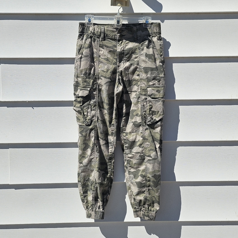 SO womens Camo Cargo  - Olive Gray